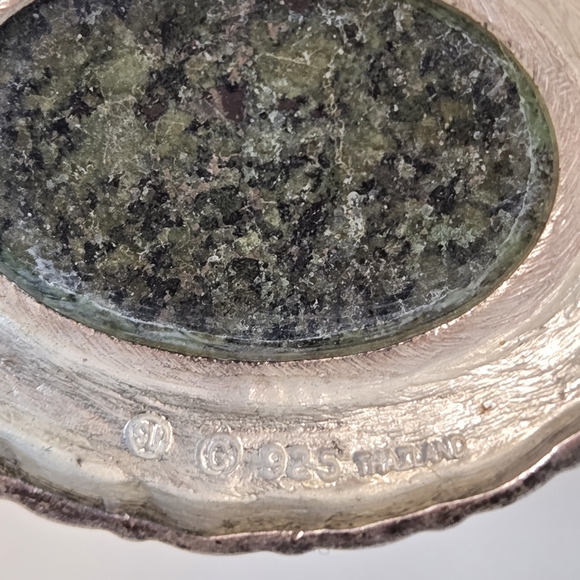 Rare OOAK Vintage Sterling Silver 925 Thailand Chrysoprase Necklace Artisan 43g - Picture 9 of 14